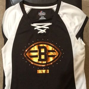 Women’s capped Sleeved Cleveland Browns shirt